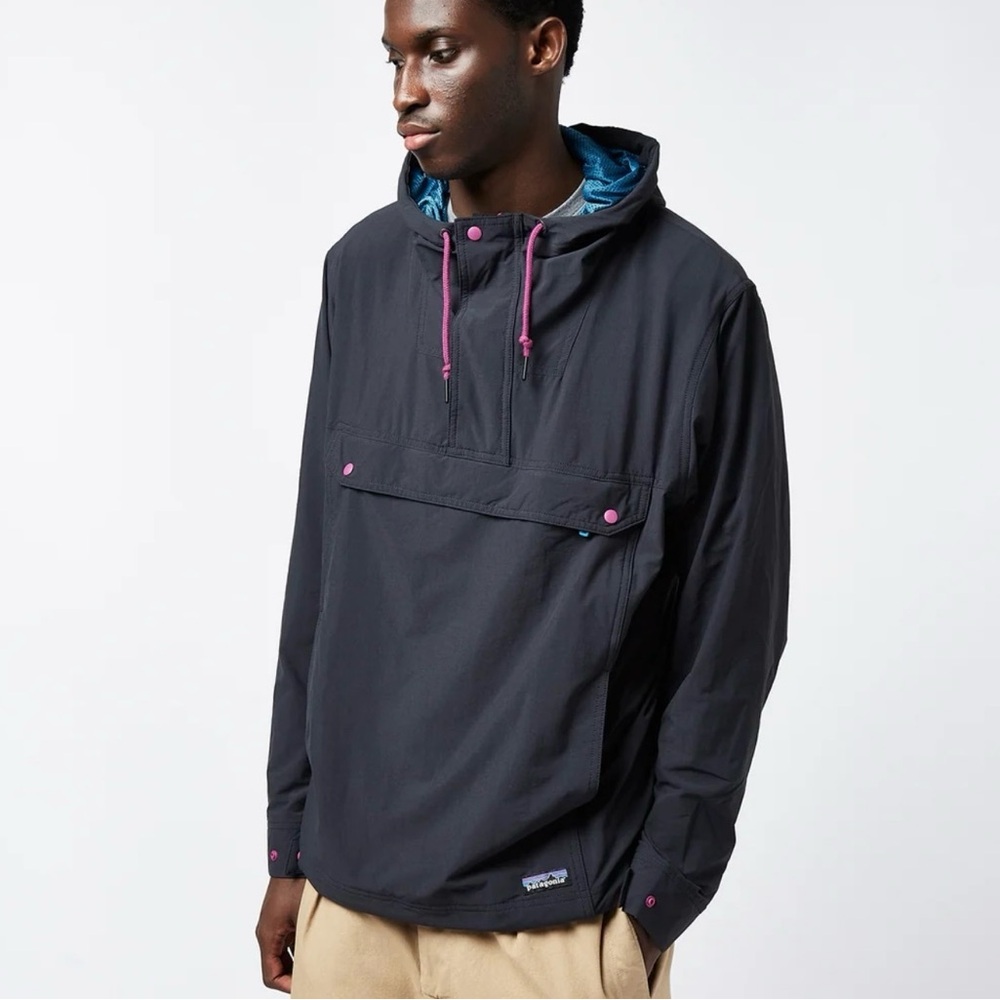 Patagonia Men's Hooded Anorak Navy/Purple